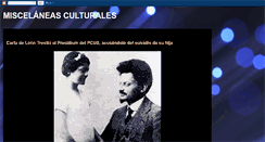 Desktop Screenshot of miscelaneasculturales.com